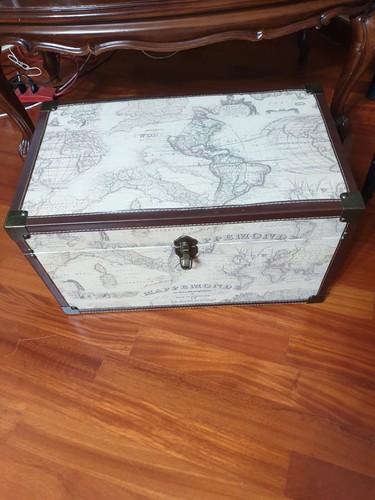 Baule legno rivestito cm - rivestito,
