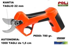 FORBICE POTATURA A BATTERIA STOCKER KANTIA E-22 TR BATTERIA 2,5Ah E CARICATORE