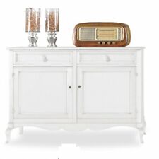 CREDENZA MADIA 2 PORTE BIANCO OPACO ARTE POVERA CLASSICO CASA STUDIO 145X49X116H