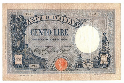 100 lire barbetti grande - barbetti, b