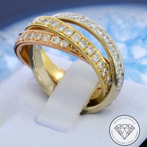 Anello triplo tricolore - triplo,