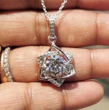 2Ct Round Cut Real Moissanite