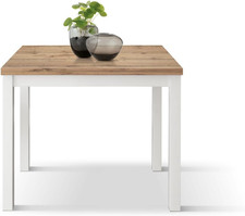 Tavolo Allungabile Giuliano, Rovere Rustico, Gambe Bianche, Tavolo Cucina, Tavol