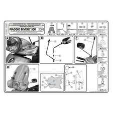 Kit fissaggio cupolino Givi