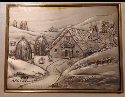 Quadro lastra argento - argento, x