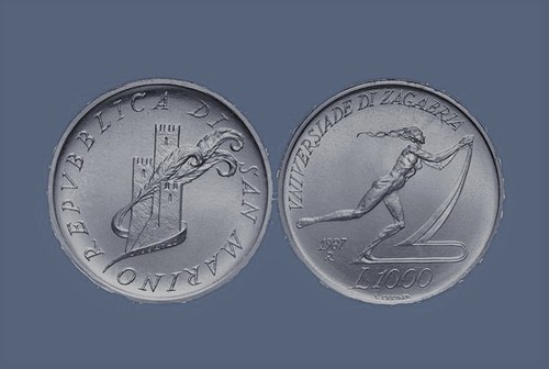 Moneta lire 1000 mrino - moneta,