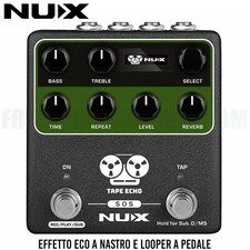 NUX TAPE ECHO NDD-7 Tape Echo + Looper EFFETTO ECO A NASTRO E LOOPER A PEDALE