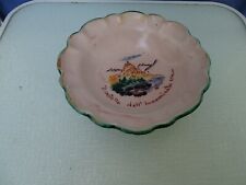 ALZATINA FRUTTA MAIOLICA CON SCENA PROMESSI SPOSI DI MANZONI-CASTELLO INNOMINATO