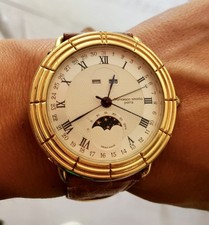 Swiss Francesco Smalto Paris Triple Calendar Moonphase 39mm WATCH