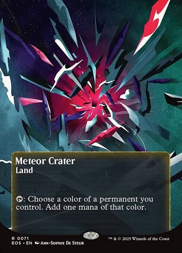 Mtg meteor crater foil - mtg,