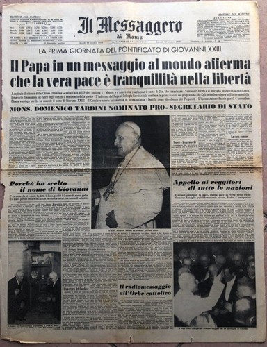 Primo giorno giovanni xxiii - giovanni,