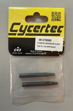 Coppia prolunghe estensioni per valvole bici presta L: 50mm Cycertec nere