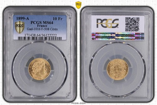 Francia oro franchi 1899 - oro,