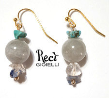 orecchini unisex con pietre