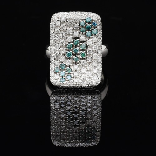Anello art deco oro - deco', bianco