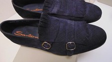SANTONI DOPPIA FIBBIA PELLE