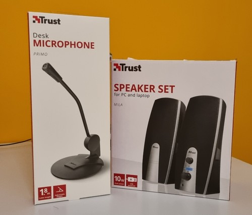 Trust microfono pc speaker - microfono, +
