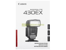 Manuale originale cartaceo per flash Canon Speedlite 430 EX. ITALIANO. 430EX 