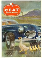 PUBBLICITA 1954 AUTO PIOGGIA