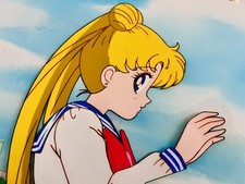 Sailor Moon anime cel animation cellulo  Usagi Tsukino Bunny Chan Takeuchi