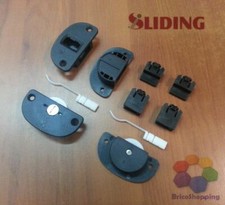 Kit Carrello Volpe Sliding Per Ante Scorrevoli Armadio Kg 45 Cuscinetto Gola