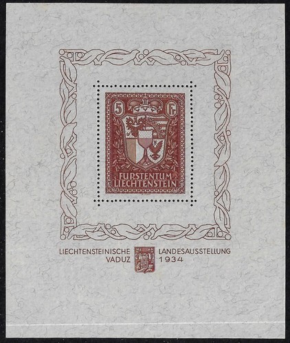 1934 liechtenstein foglietti - 1934,