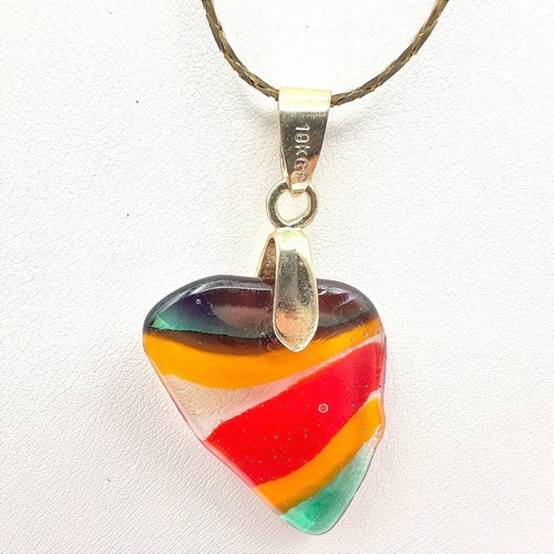 Collana con ciondolo - cuore, in