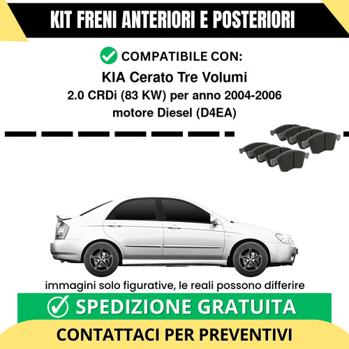 Pastiglie freno ant - freno, post