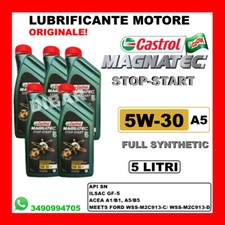 OLIO CASTROL MAGNATEC START & STOP 5W30 A5 ACEA A1/B1 A5/B5 DA 5 LITRI