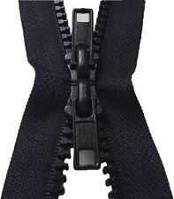 Cerniera DOPPIO CURSORE  Lampo Zip divisibile DOPPIA APERTURA catena Plastica