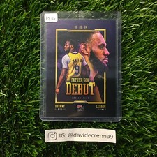 Lebron James & Bronny James 2024 Topps Now #1 Father Son Debut