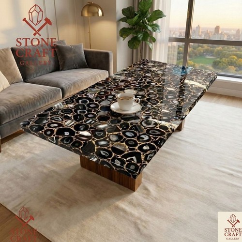 Nero agata table - ,, 152cm