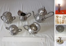 Lotto 5 oggetti in peltro