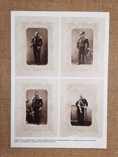 1865 Napoli 7a Legione Carabinieri Campania e Capitano in montura cappotto-frack