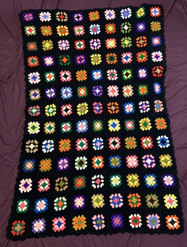 Coperta vintage nera nonna