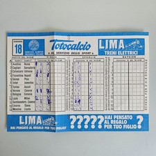 Schedina Totocalcio 19/12/1982