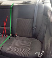 asiento trasero izquierdo para