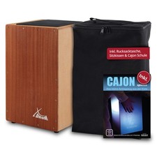Professionale Cajon Legno in Mogano Sapelli Snare Custodia Batteria Percussioni