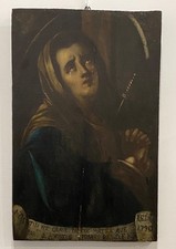 Antico dipinto su tavola Scuola italiana (XVIII) - Madonna dei dolori