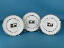 Richard Ginori Tris Piatti In Porcellana Decorazione Fiesole 19.5cm