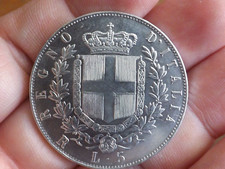 5 lire 1873 Roma Vittorio