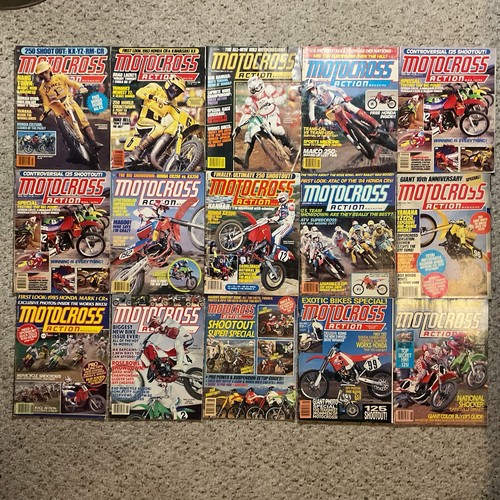 Vintage motocross action - "vintage",