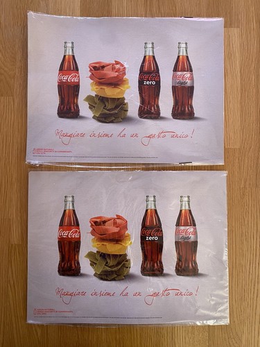 Due tovagliette coca cola - due,