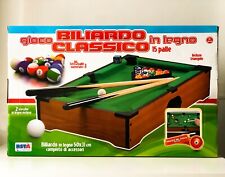 Mini biliardo gioco da tavolo in legno per la casa/trasportabile mai usato