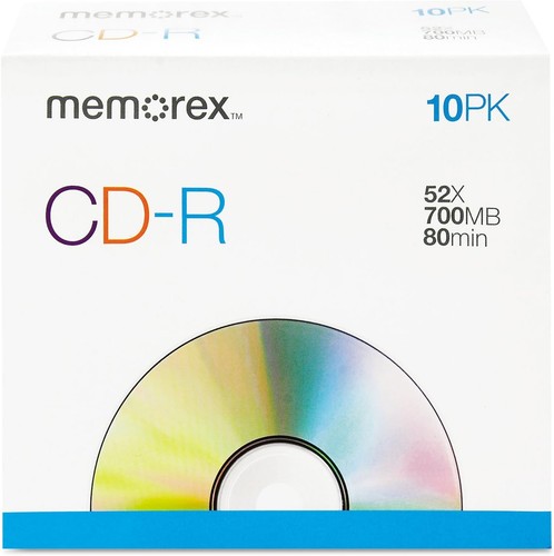 Lotto memorex 52x - cd-r, 80min