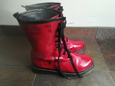 Stivaletti donna rosso lucido