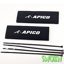 Protezione forcella in neoprene per bici da prova nero con 4 cravatte con cerniera