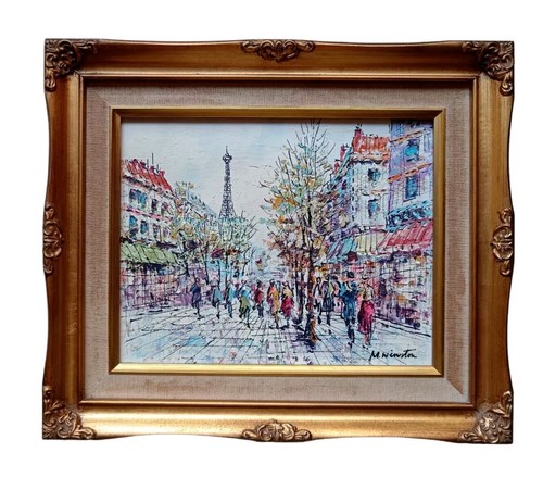 Quadro dipinto parigi - quadro,