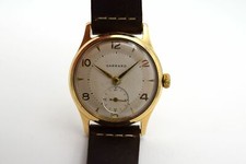 GENTLEMAN'S RARE VINTAGE GARRARD 9CT GOLD DENNISON AQUATITE FORD