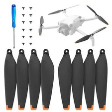 DERAY | Elica per Drone DJI Mini 4 Pro, Punta in Gomma TPU, 8 Pezzi / 4 Paia